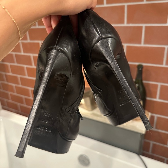 Saint Laurent Platform Booties 39.5 - Picture 2 of 4